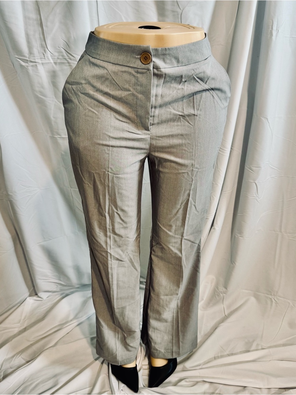 Women's Tan Business Slacks - Kelly Green Size Medium